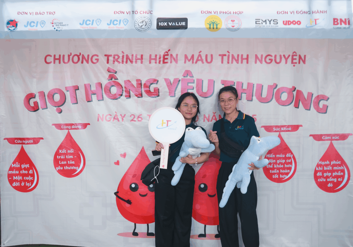 Hợp Tiến Cargo cùng tham gia chương trình “Giọt Hồng Yêu Thương” — thể hiện tinh thần đoàn kết và sẻ chia.